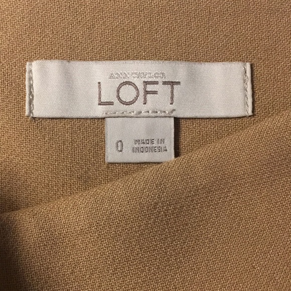 Tan Loft skirt size 0 - Picture 2 of 6